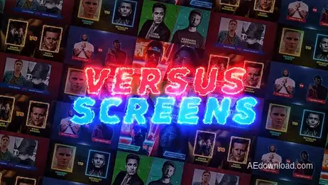 Versus Screens Freebies template preview