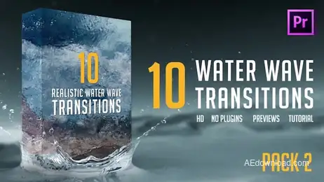 Water Wave Transitions Pack 2 Freebies template preview