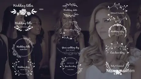 Wedding Titles 4k Freebies template preview