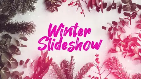Winter Slideshow Freebies template preview
