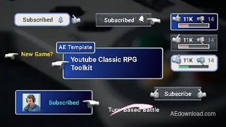 Youtube Classic RPG Toolkit Freebies template preview