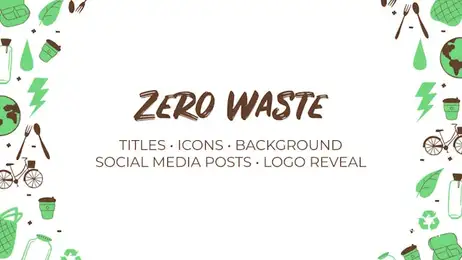 Zero Waste. Hand Drawn Pack Freebies template preview