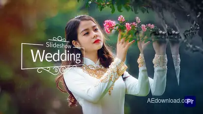 Dreamy Wedding Slideshow Premiere Pro template preview