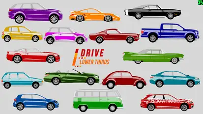 Drive Lower Thirds Video Displays template preview