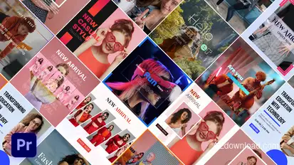 DualColor Instagram Feed Post - PR Premiere Pro template preview