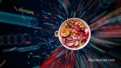 Dynamic 4K Food Menu Video Displays template preview