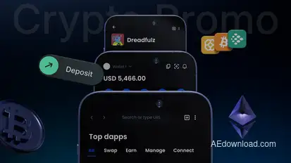 Dynamic App Promo Video Displays template preview