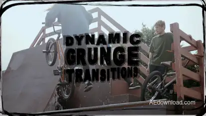 Dynamic Grunge  Transitions Premiere Pro template preview