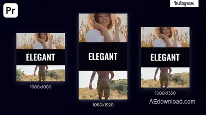 Dynamic Opener | Instagram Premiere Pro template preview