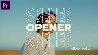 Dynamic Rhythmic Opener MOGRT for Premier Pro Premiere Pro template preview