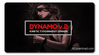 Dynamic Typography Opener v2 Video Displays template preview
