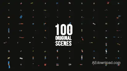 Dynamic Typography Pack [100 Titles] 4K 60 FPS Video Displays template preview