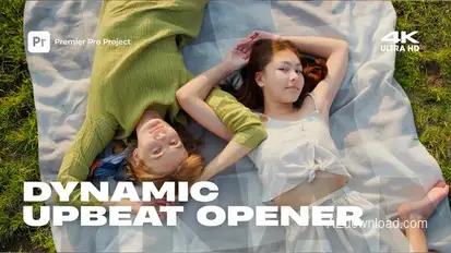 Dynamic Upbeat Opener | MOGRT Premiere Pro template preview