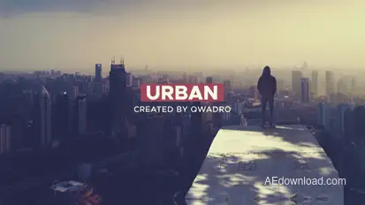 Dynamic Urban Intro Video Displays template preview