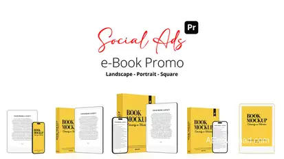 e-Book Promo Social Ads for Premiere Pro Premiere Pro template preview