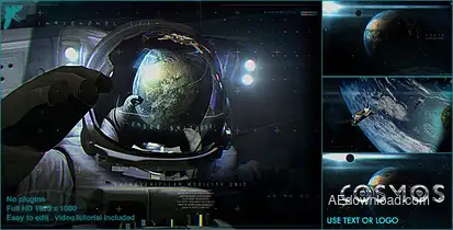 Earth Cosmo Logo Video Displays template preview