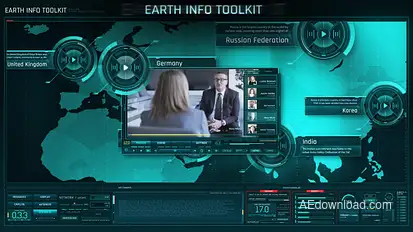 Earth Info Toolkit Video Displays template preview