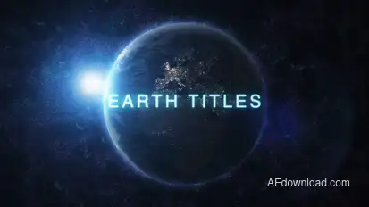 Earth Titles Video Displays template preview