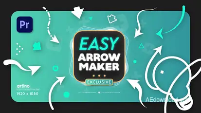 Easy Arrow Maker Mogrt Premiere Pro template preview