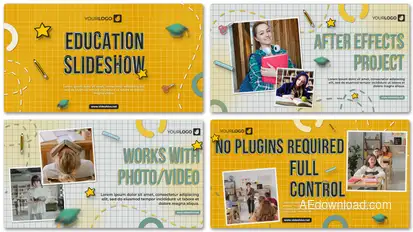 Education Slideshow Premiere Pro template preview