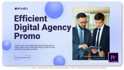 Efficient Digital Agency Promo Premiere Pro template preview