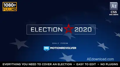 Election Essentials Video Displays template preview