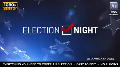 Election Night Video Displays template preview