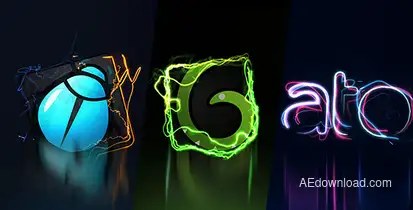 Electric logo intros Video Displays template preview