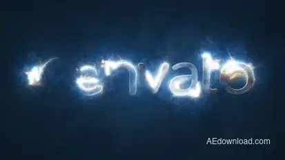 Electric Storm Light Logo Video Displays template preview