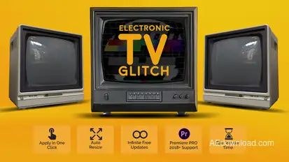 Electronic Glitch Presets 2 for Premiere Pro Premiere Pro template preview