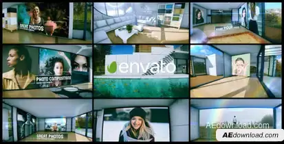 Elegant Ambient Slideshow Video Displays template preview