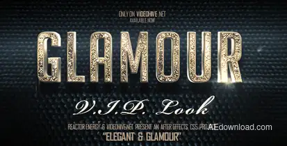Elegant And Glamour Titles Video Displays template preview