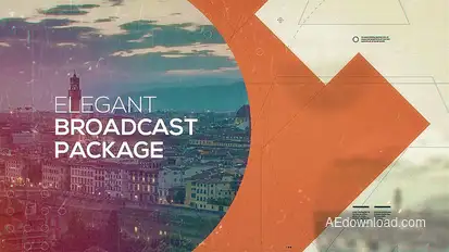 Elegant Broadcast Package Video Displays template preview