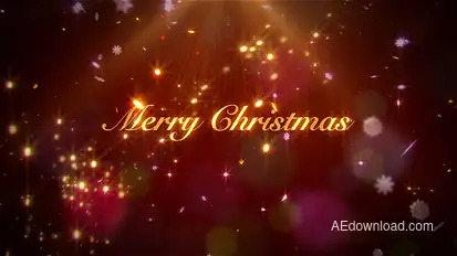Elegant Christmas Wishes Video Displays template preview