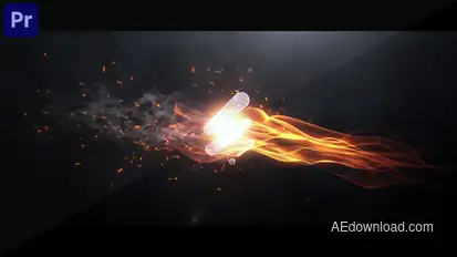 Elegant Flame Logo for Premiere Pro Premiere Pro template preview