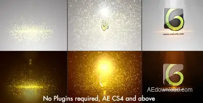 Elegant Glitters Logo Logo Stings template preview