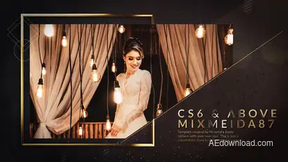 Elegant Gold Video Displays template preview
