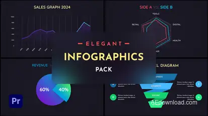 Elegant Infographics Vol.1 for Premiere Pro Premiere Pro template preview