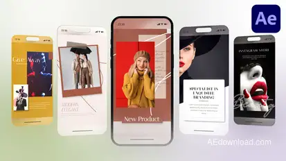Elegant Instagram Infographics template preview