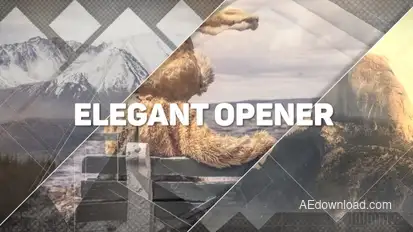 Elegant Opener Video Displays template preview