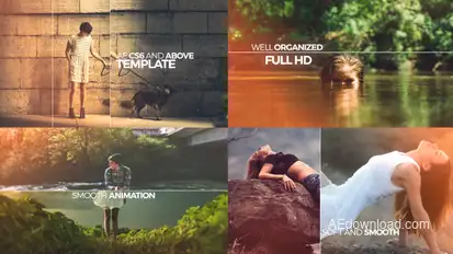 Elegant Opener Slideshow Video Displays template preview