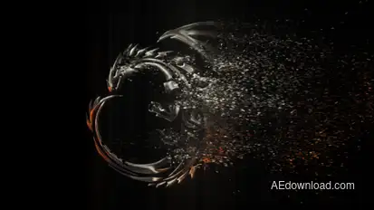 Elegant Particle Logo Video Displays template preview