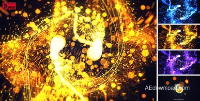 Elegant Particles Video Displays template preview