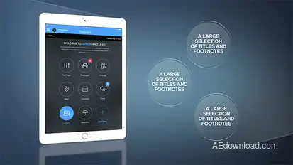 Elegant Tablet Presentation Pack Video Displays template preview