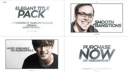 Elegant Title Pack Video Displays template preview