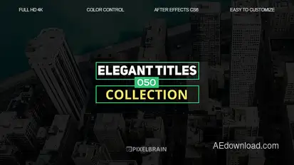 Elegant Titles Video Displays template preview