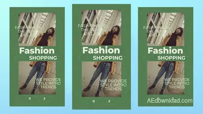 Elegant Vertical Intro Premiere Pro template preview