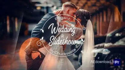 Elegant Wedding Slideshow Premiere Pro template preview