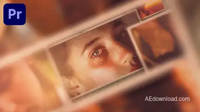 Emotional Vintage Slideshow Premiere Pro template preview