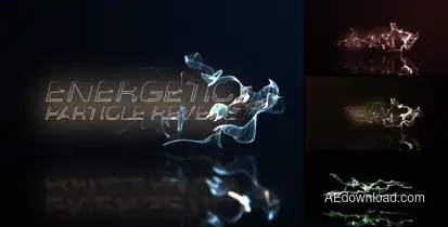 Energetic Particle Reveal Video Displays template preview